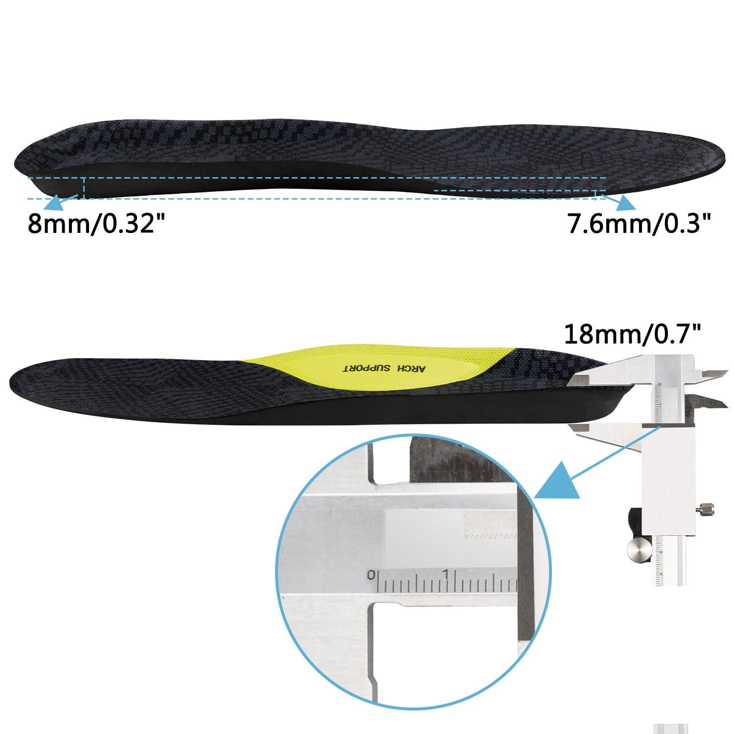 Endoto Endoto Memory Foam Insoles for Skechers Shoes, Replacement Breathable Inserts for Men Orthotic with Extra Cushioned Arch Support to Absorb Shock & Relieve Foot Pain(US Size:M7-39.5 EU)