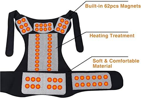SJHY Posture Corrector Tourmaline Self-Heating Vest Full Back Support Belt Waist Brace Back Posture Vest Spine Shoulder Correction Belt Back Posture (Size : X-Large)