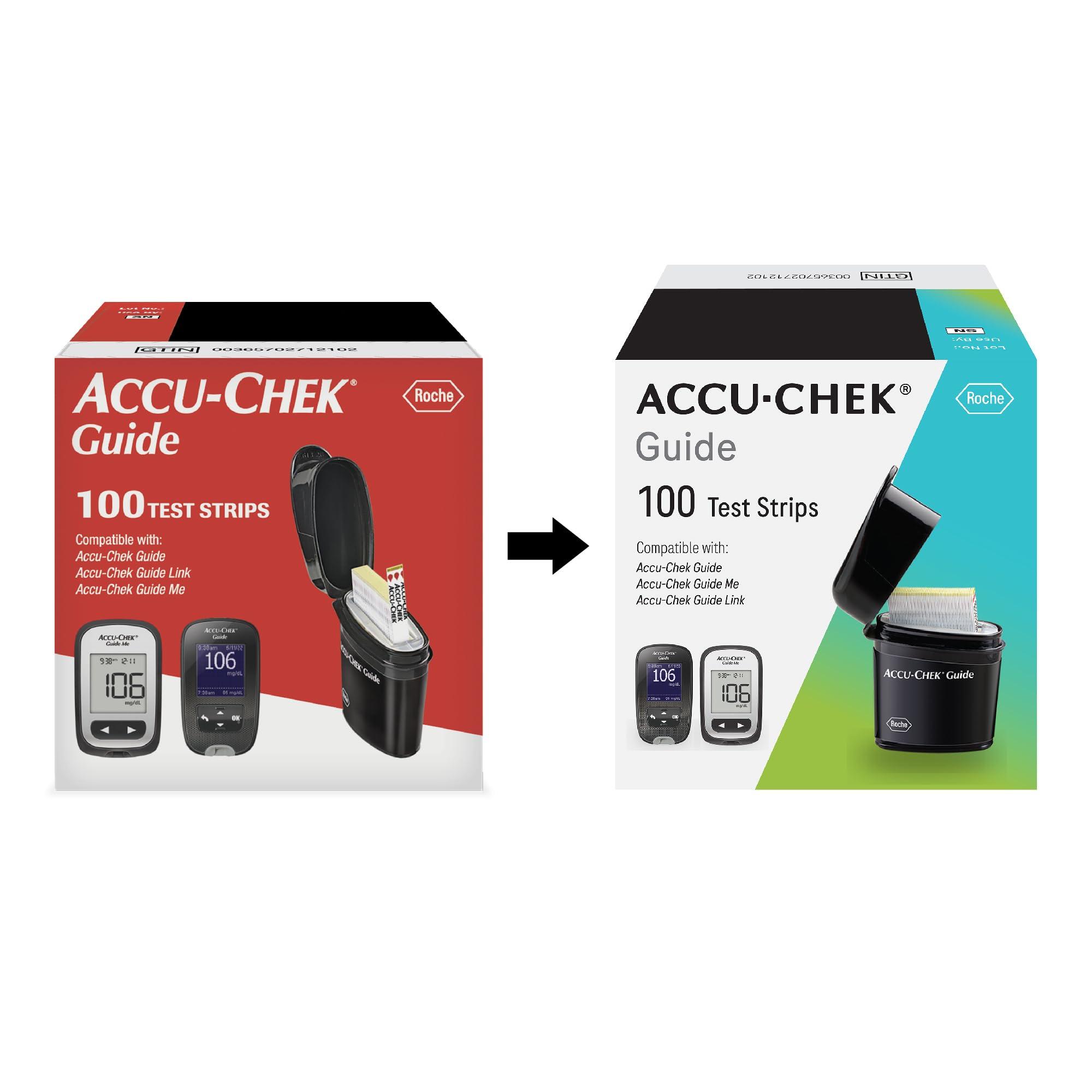 Accu-Chek Accu-Chek Guide Glucose Test Strips for Diabetic Blood Sugar Testing (Pack of 100)