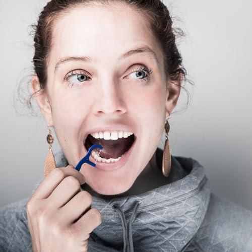 Avistar 150 Individually Wrapped Floss Picks - Multi-Color Travel Floss Picks - Easy Grip Disposable Floss Picks - Dental Flossers for Teeth - Gently Removes Plaque & Food Particles Between Teeth