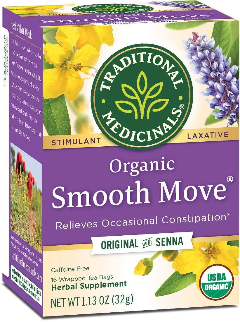 Traditional Medicinals Traditional Medicinals - Organic Smooth Move Original Senna Tea (4 Pack) - 64 Tea Bags Total, 16 Count (Pack of 4) (W590)