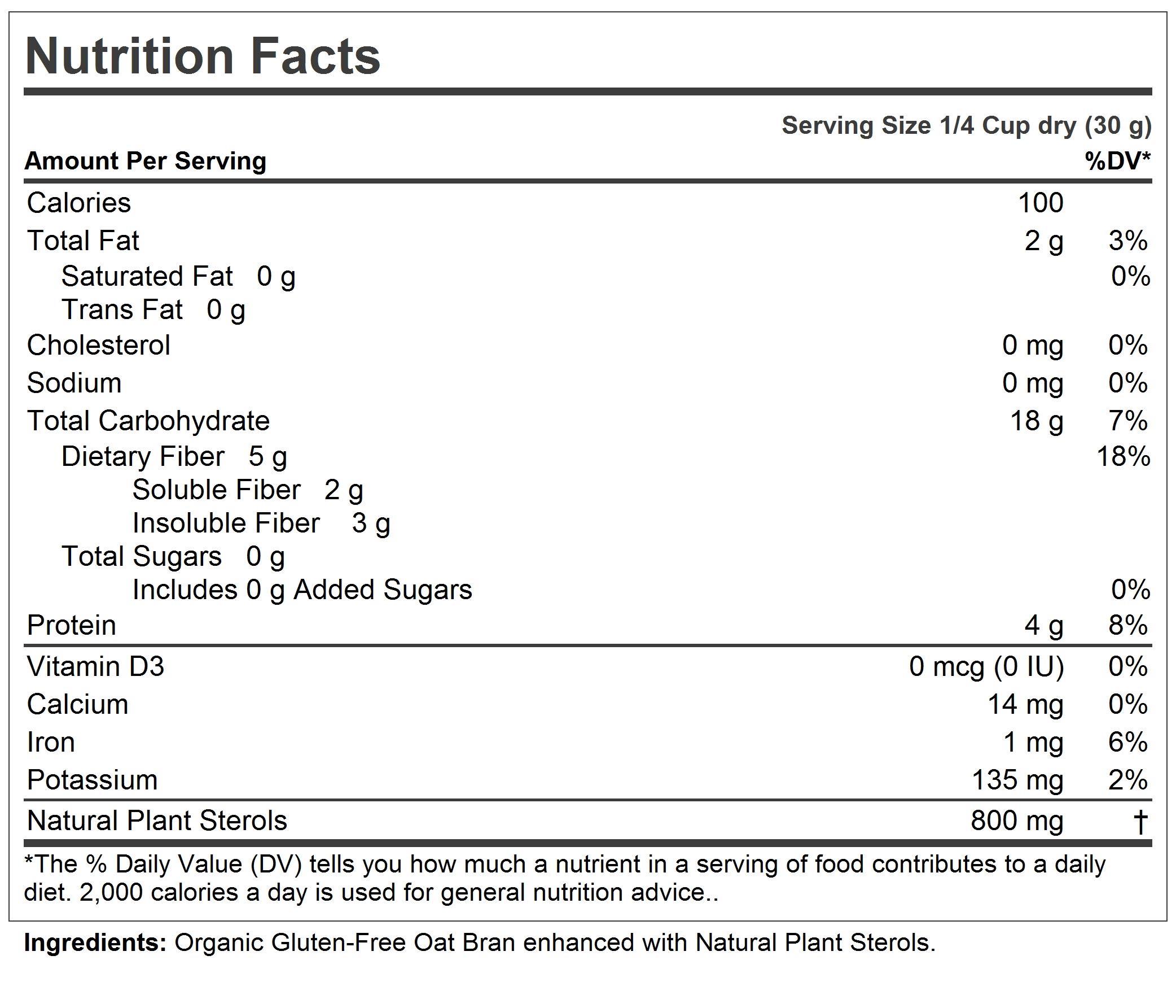 ANDREW LESSMAN ANDREW LESSMAN Ultimate Oat Bran 180 Servings - Premium Organic, Gluten-Free Oat Bran, Heart-Healthy Fiber and Non-GMO Sourced Phytosterols. Promotes Healthy Cholesterol Levels. No Additives