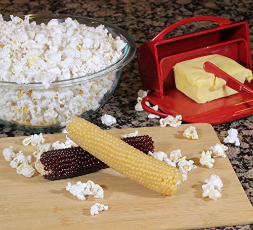 Amish Country Popcorn Amish Country Popcorn | Old Fashioned Microwave Popcorn | Non-GMO, Gluten Free, Microwaveable and Kosher (White & Red Corn on the Cob, 2 Pack)