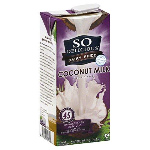 SO DELICIOUS So Delicious Organic Unsweetened Vanilla Coconut Milk, 32 Fluid Ounce - 12 per case
