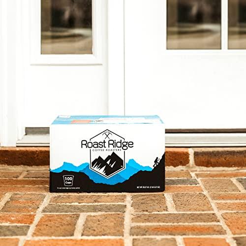 Roast Ridge Roast Ridge Single Serve Coffee Pods for Keurig K-Cup Brewers, Variety Pack, Light Roast, Medium Roast, Dark Roast, 100 Count (25 each: Breakfast Blend, Donut Shop, French Roast, Colombian)
