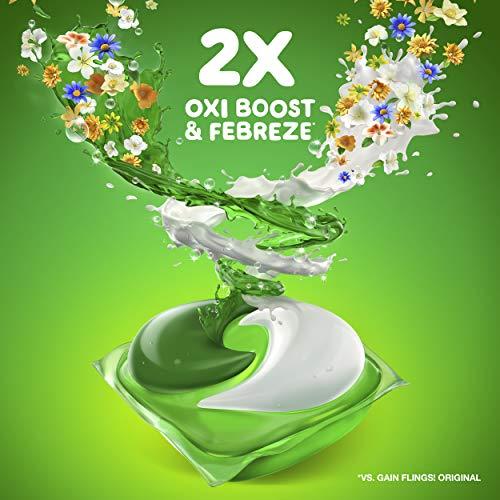 Gain Gain Ultra Flings Liquid Laundry Detergent Pacs Designed for Large Loads, Original Scent, 41 Count