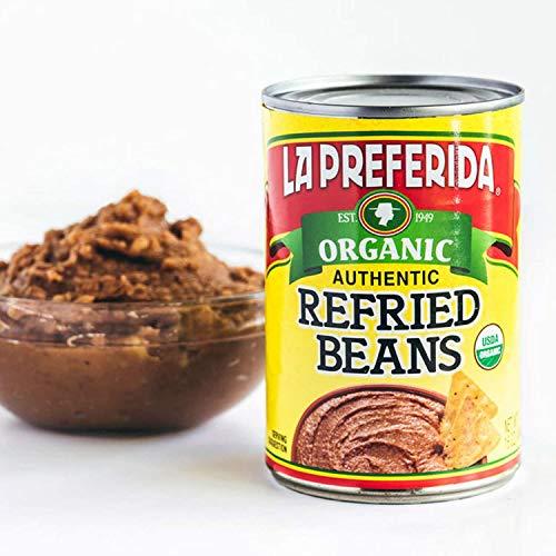 LA PREFERIDA La Preferida Organic Refried Beans, 15 Ounce (Pack of 3)