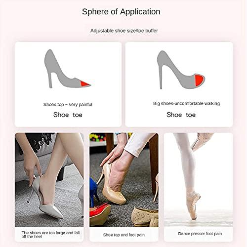 "N/A" SooGree Reusable Toe Filler Inserts,Adjustable Toe Plug Shoe Too Big Inserts for Women Men Pumps Flats Sneakers (6Pair)