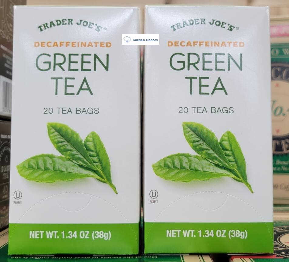 Trader J Trader Joe's Decaffeinated Green Tea 1.34oz 38g (Two Boxes)
