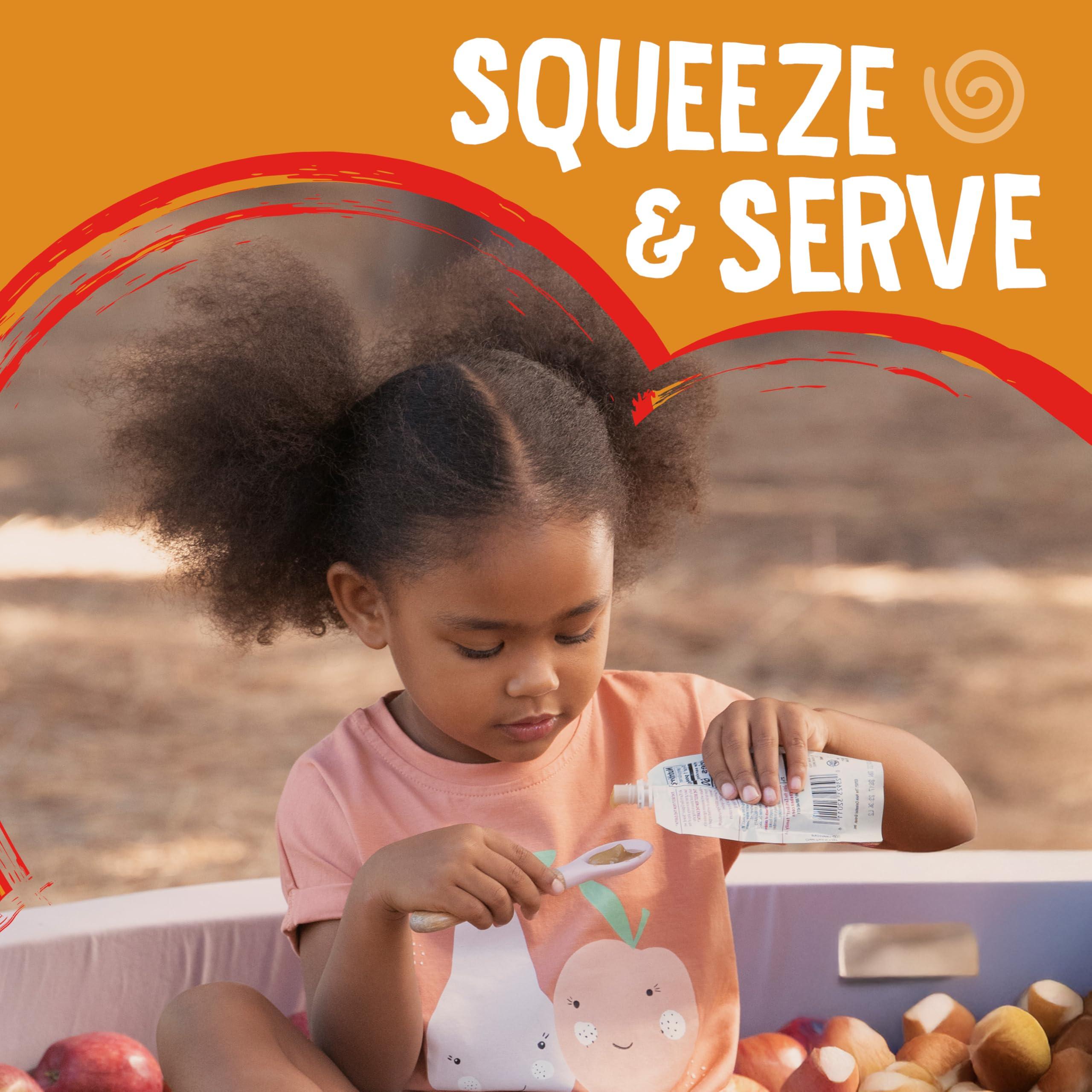 Earth\'s Best Earth\'s Best Organic Kids Snacks, Sesame Street Toddler Snacks, Immune Support Fruit Smoothie for Toddlers 2 Years and Older, Pineapple Orange Banana, 4 oz (Pack of 12)