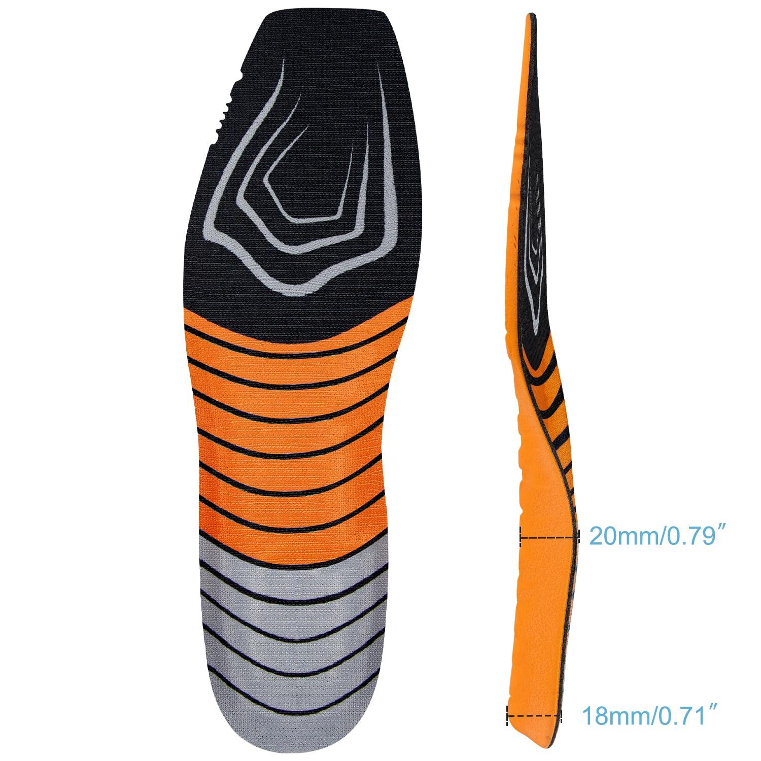 Endoto Endoto Square Toe Boot Insoles for Ariat Men\'s Shoes Replacement, Footwear Inserts Comfort & Foot Pain Relief(Size:M13-EU47)