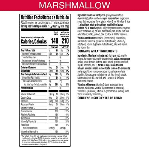 Froot Loops Kellogg’s Froot Loops Breakfast Cereal with Marshmallows, Fruit Flavored, Breakfast Snacks with Vitamin C, Original with Marshmallows, 10.5oz Box (1 Box)
