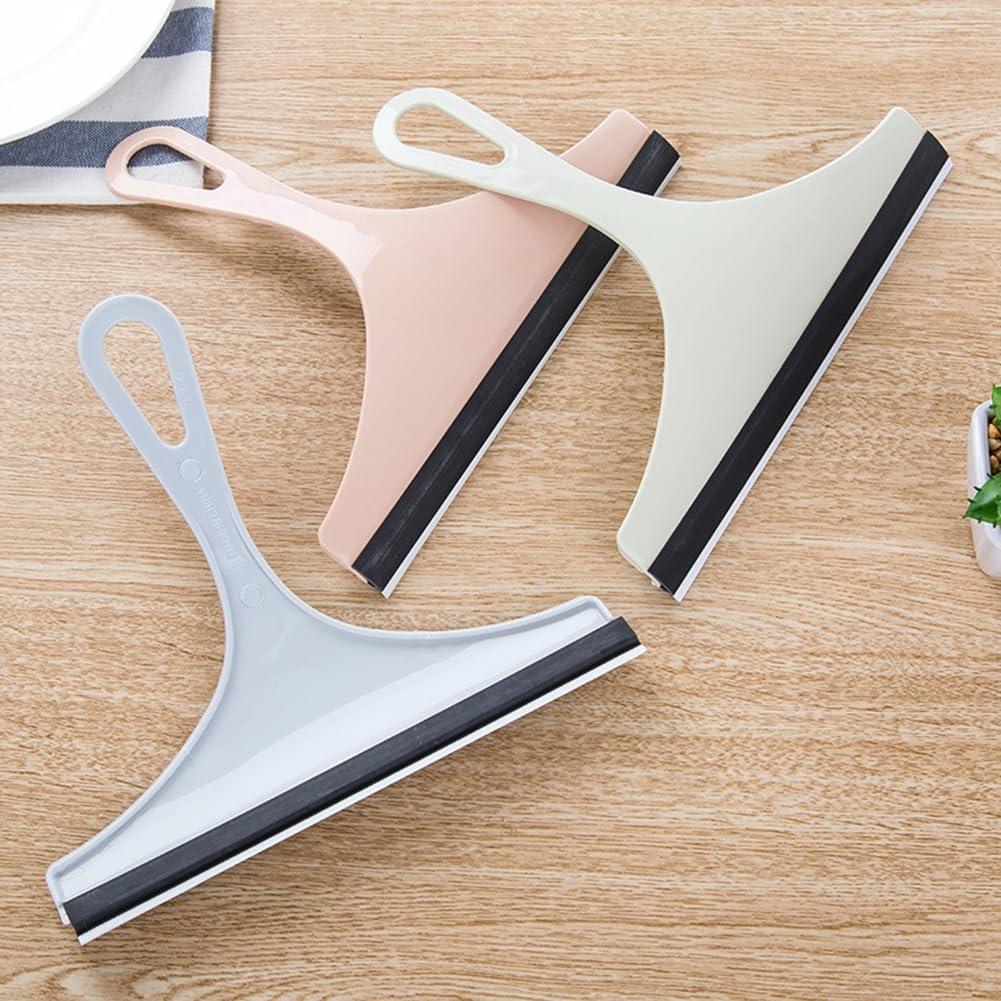 Generic Manual Window Squeegee Small Squeegee for Window Cleaning for Car Windshield Window Mirror Glass Door (Pink)