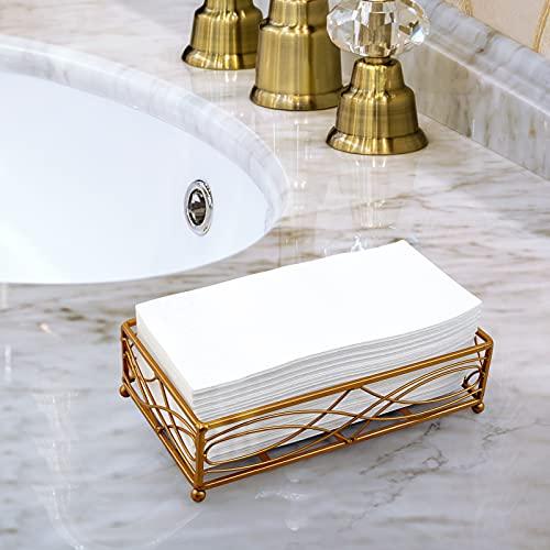 JOLLY PARTY 100PACK Disposable Hand Towels for Bathroom, Soft and Absorbent Paper Guest Towels Disposable Decorative Bathroom Hand Napkins for Kitchen, Parties, Weddings, Dinners