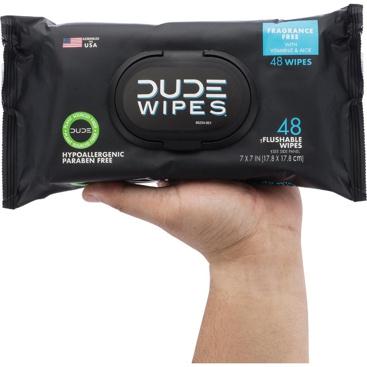 Dude DUDE WIPES Disposable Wet Wipes 48 count