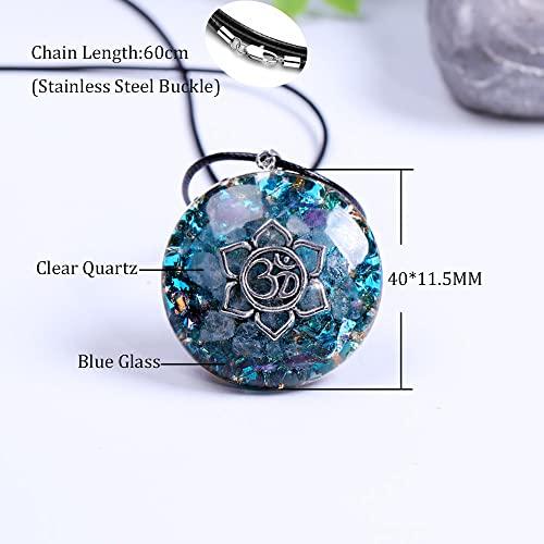 Da Piao Liang Da Piao Liang Lotus PendantYoga Chakra Crystal Necklace Healing Stone Necklaces For Women Energy Balance Spiritual Gifts