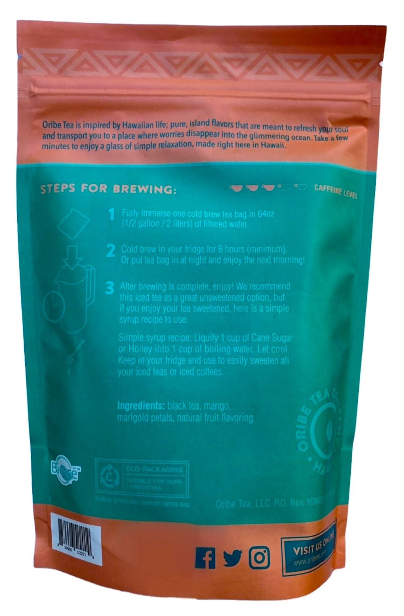 generic Oribe Tea Co.Cold Brew Iced Tea (Kona Mango Black)