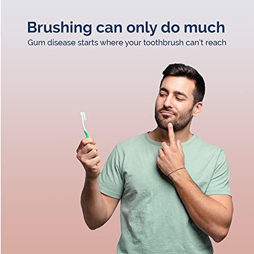 Proxysoft Dental Floss for Bridges and Dental Implants for Optimal Oral Hygiene - Floss Threaders for Bridges and Implants with Extra-Thick Proxy Brush - Bridge and Implant Cleaners (30 Strands) by ProxySoft