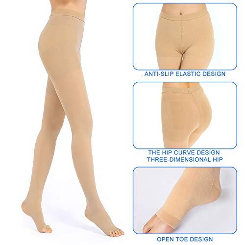 Athbavib Medical Compression Pantyhose for Women & Men, 20-30mmHg Compression Stockings