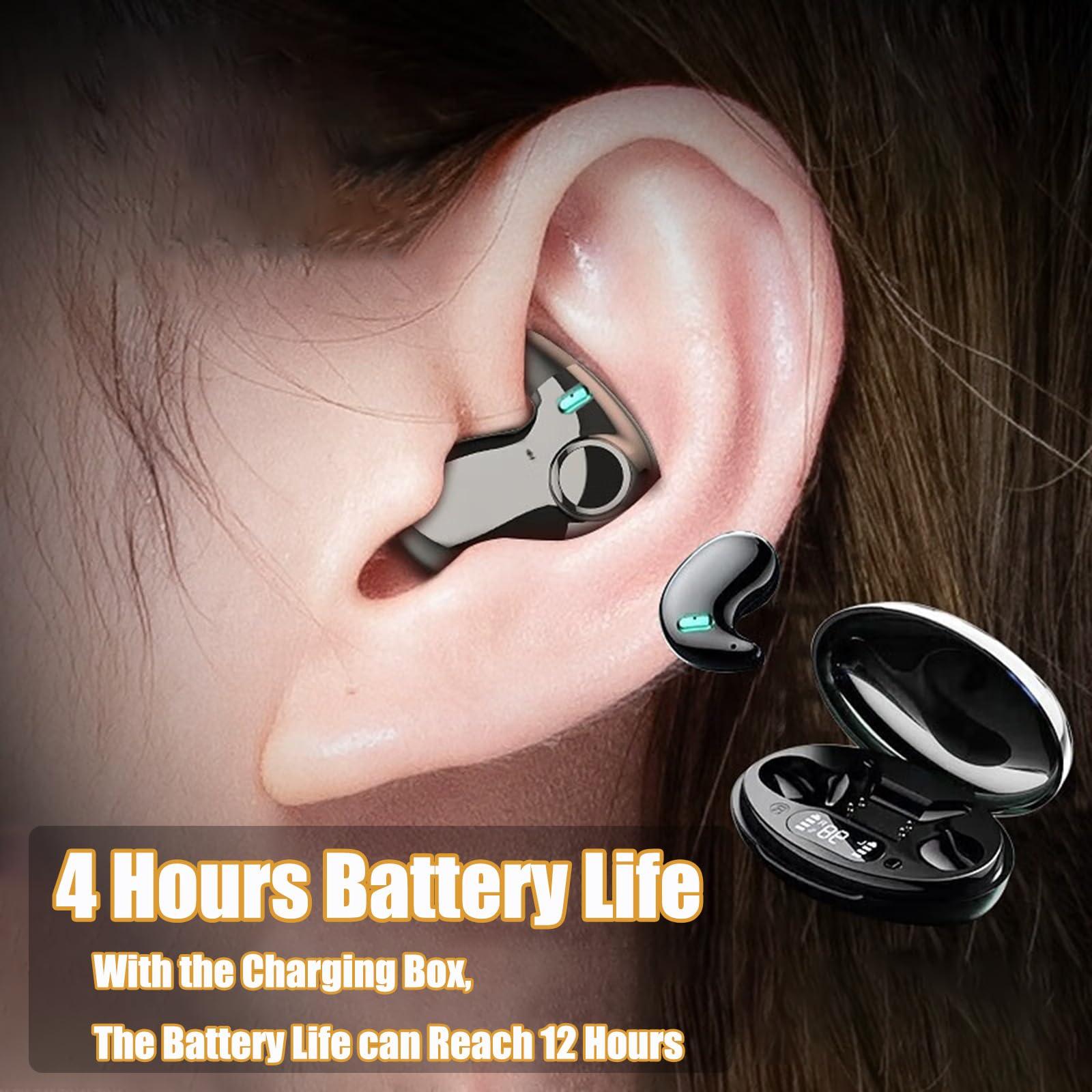 Soveign Sleep Earbuds Reusable Earplugs for Sleeping Snoring Side Sleeper Snoring Perfect for Side Sleepers Bluetooth 5.2 Noise Cancelling Earbuds for Sleep with Charging Box