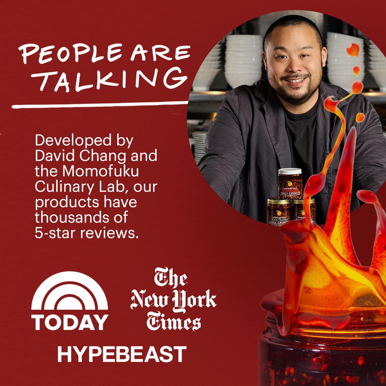 MOMOFUKU Momofuku Extra Spicy Chili Crunch by David Chang, (5.3 Ounces), Oil with Crunchy Garlic and Shallots, Crisp for Cooking as Sauce or Topping