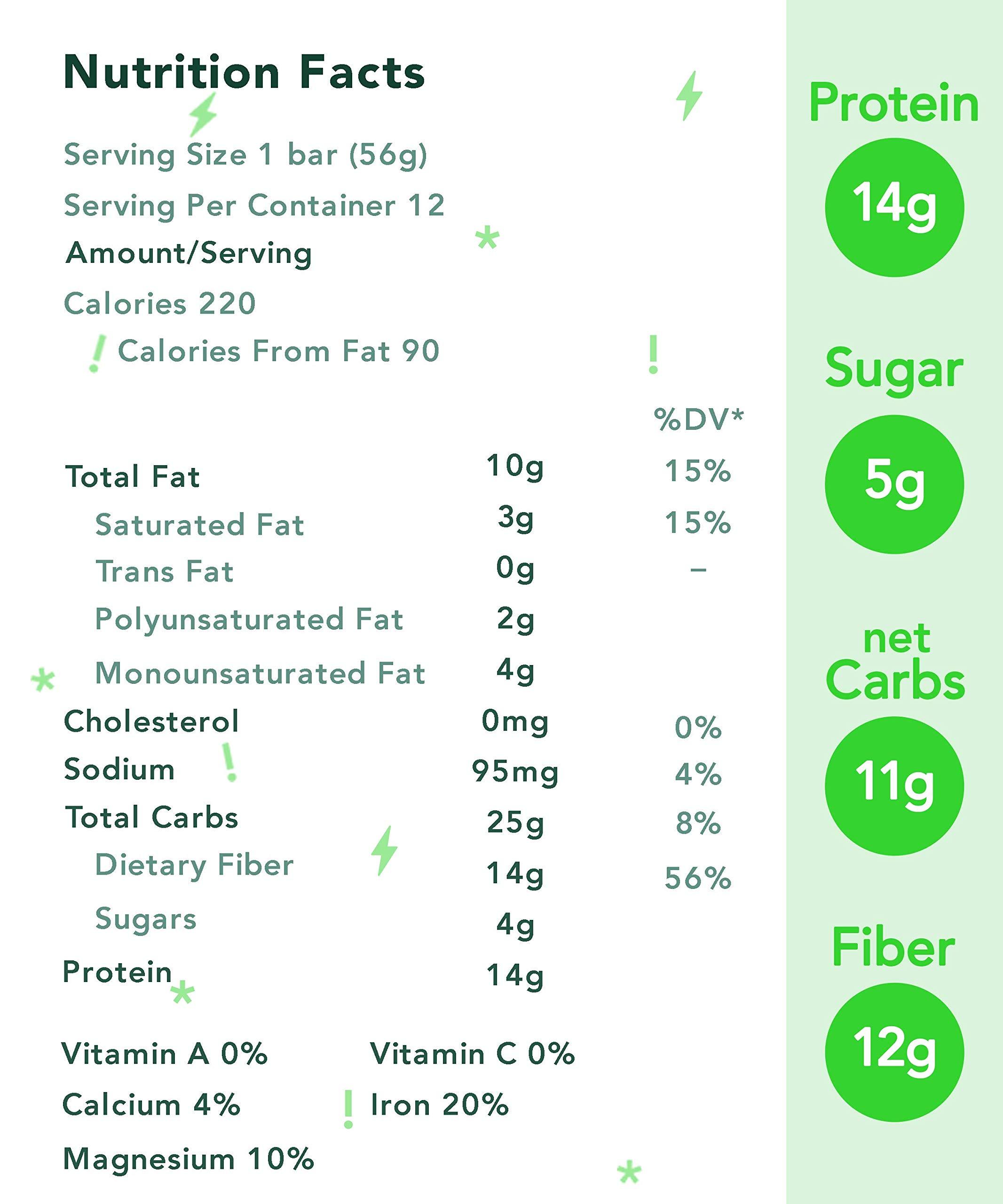 ALOHA ALOHA Organic Plant-Based Protein bar, Chocolate Chip Cookie Dough, 1.98 Oz