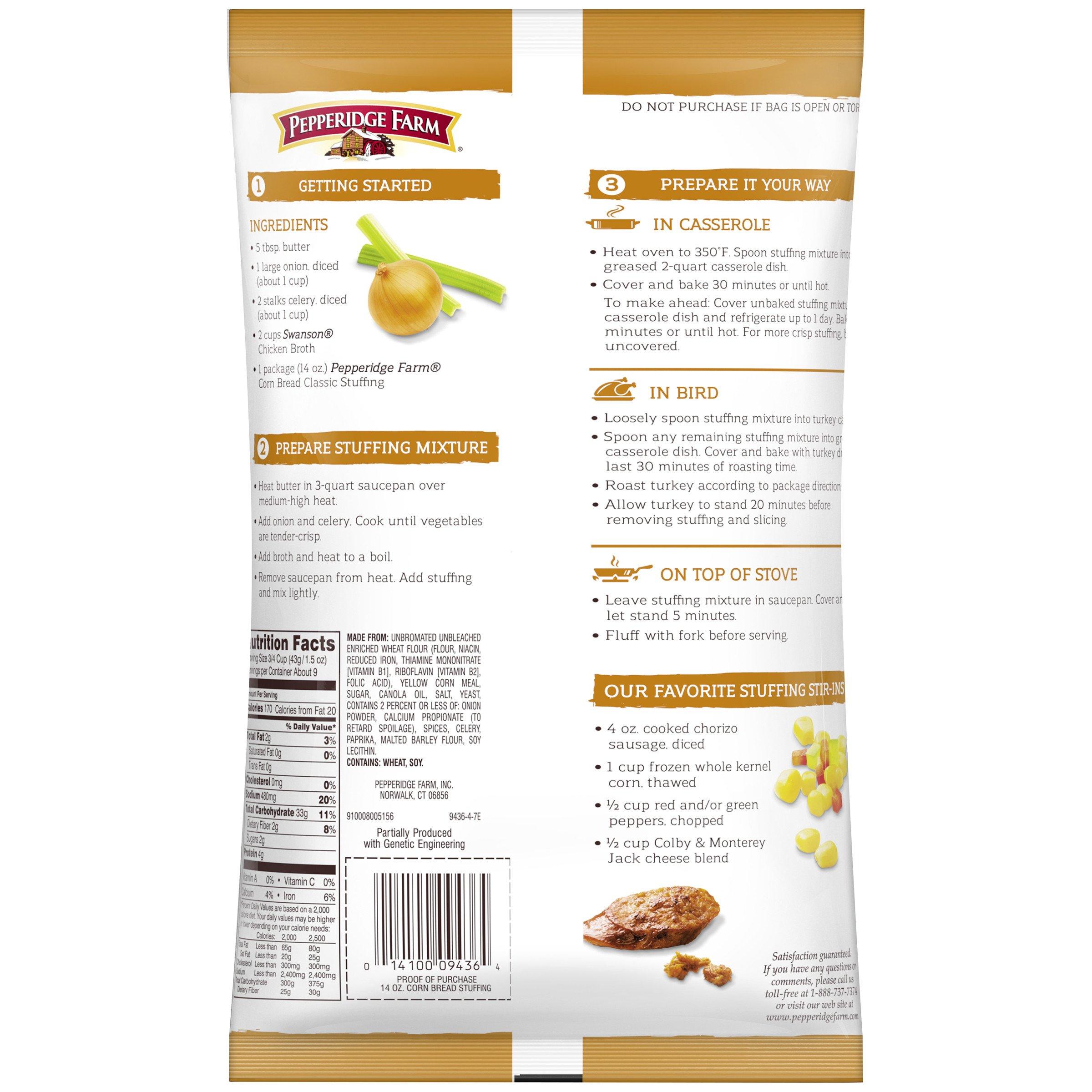 Pepperidge Farm Pepperidge Farm Cornbread Stuffing 14 Oz