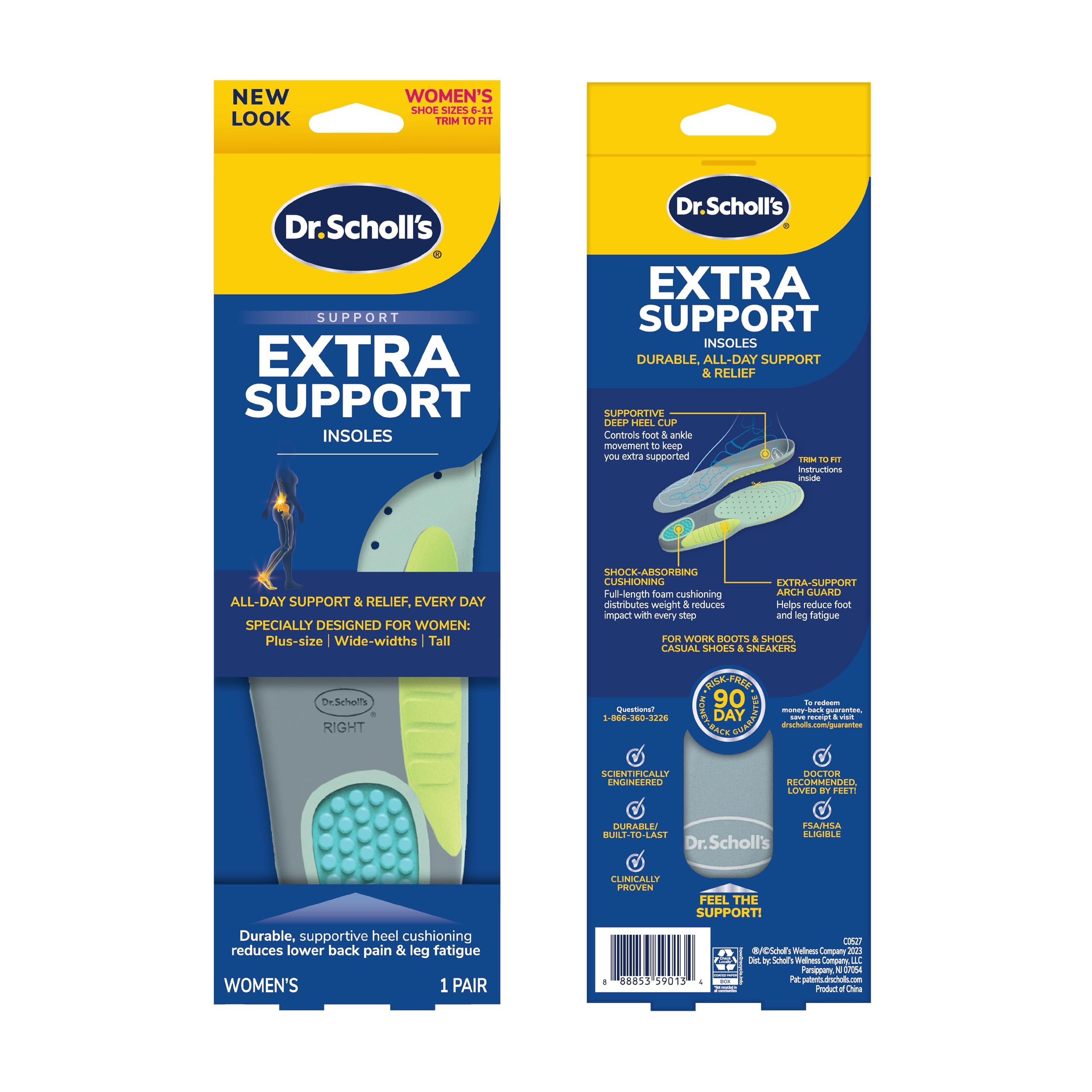 Dr. Scholl's Dr. Scholl\'s Extra Support Insoles for Women, Size 6-11, 1 Pair, Trim to Fit Inserts