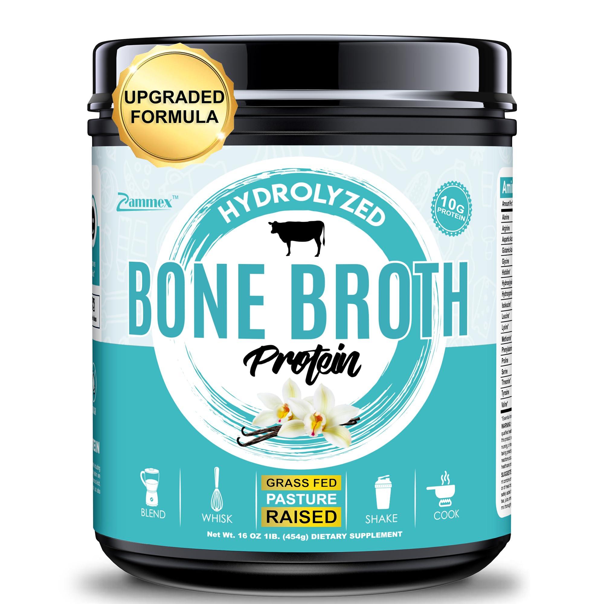 Zammex Zammex Bone Broth Protein + Bovine Colostrum Powder