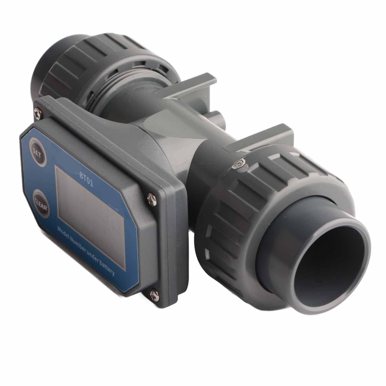 Pyhodi Water Flowmeter, High Accuracy Water Flow Meter Sensitive Response for Swimming Pool