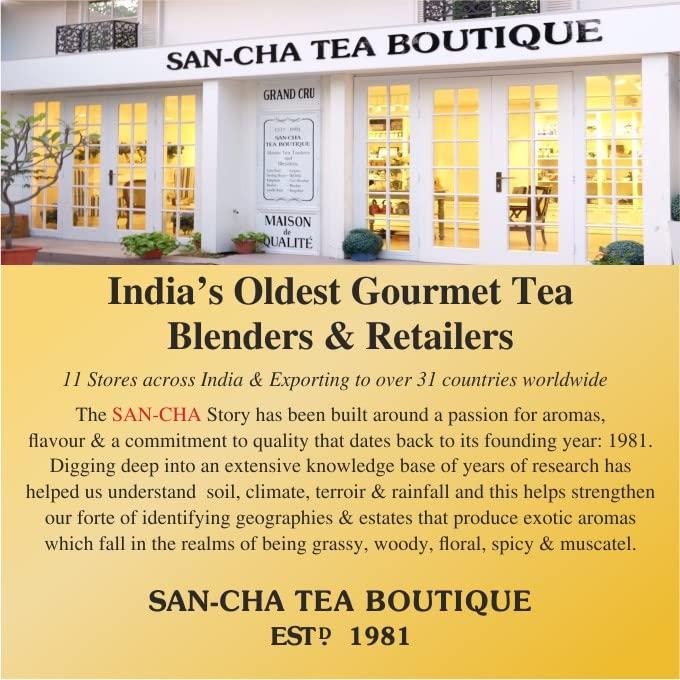 SAN-CHA SANCHA TEA BOUTIQUE, Assam English Breakfast Tea 200g (Set of 2) Assam Black Tea,Full Bodied Tea with Woody Notes, Tea Loose Leaf Assam. Malty Assam Tea