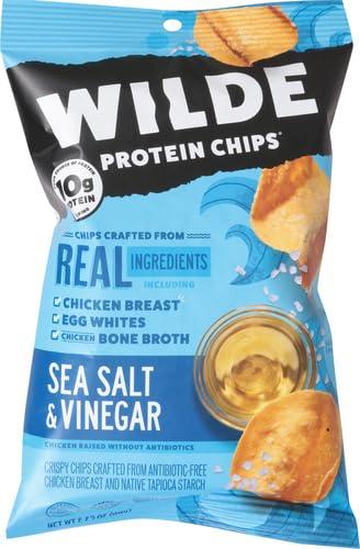Wilde Chips Wilde Brands Sea Salt Vinegar Chicken Chips, 2.25 Oz (Pack of 2)