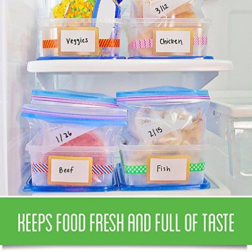 Ziploc Ziploc Quart Food Storage Freezer Bags, Grip 'n Seal Technology for Easier Grip, Open, and Close, 38 Count, Pack of 3 (114 Total Bags)
