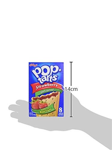 Pop-Tarts Pop-Tarts Breakfast Toaster Pastries, Unfrosted Strawberry Flavored, 14.7 oz (8 Count)