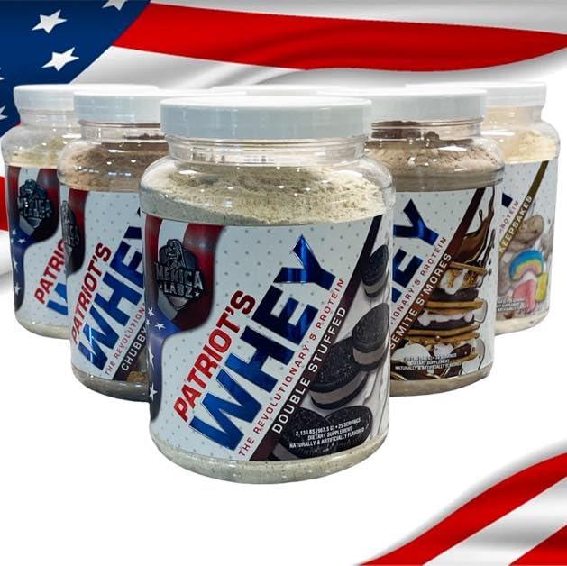 'Merica Labz \'Merica Labz Patriot\'s Whey, The Revolutionary\'s Protein, 25G Protein, 25 Servings (Double Stuffed)