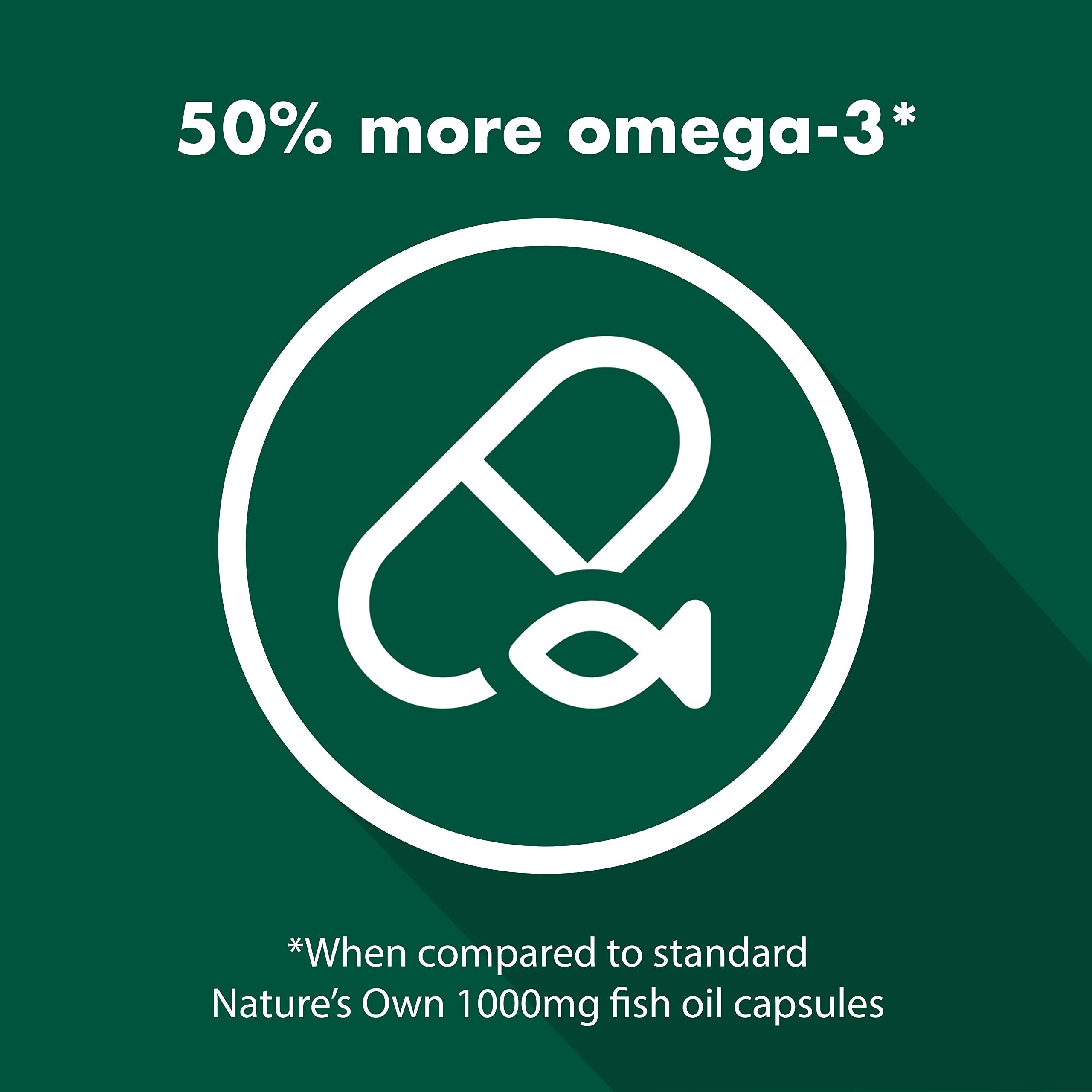 Natures Own Nature&#x27;s Own Odourless Fish Oil 1500mg 500 Capsules Exclusive Size