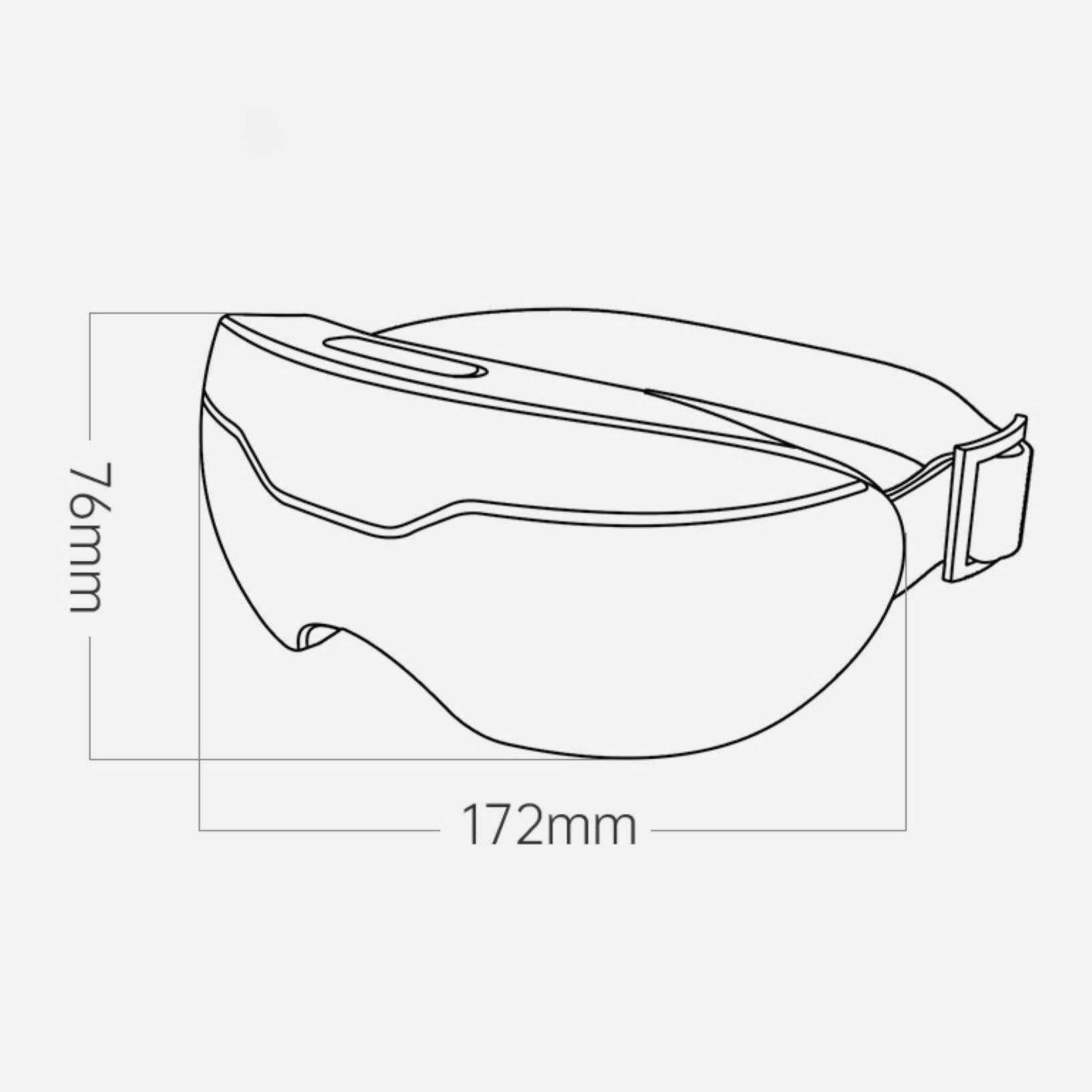 BINOXY Heated Eye Mask Rechargeable Cordless Sleep Mask with 3D Contoured Zero-Pressure Eye Warmer for Dry Eyes, Ideal Destress Gifts for Mom