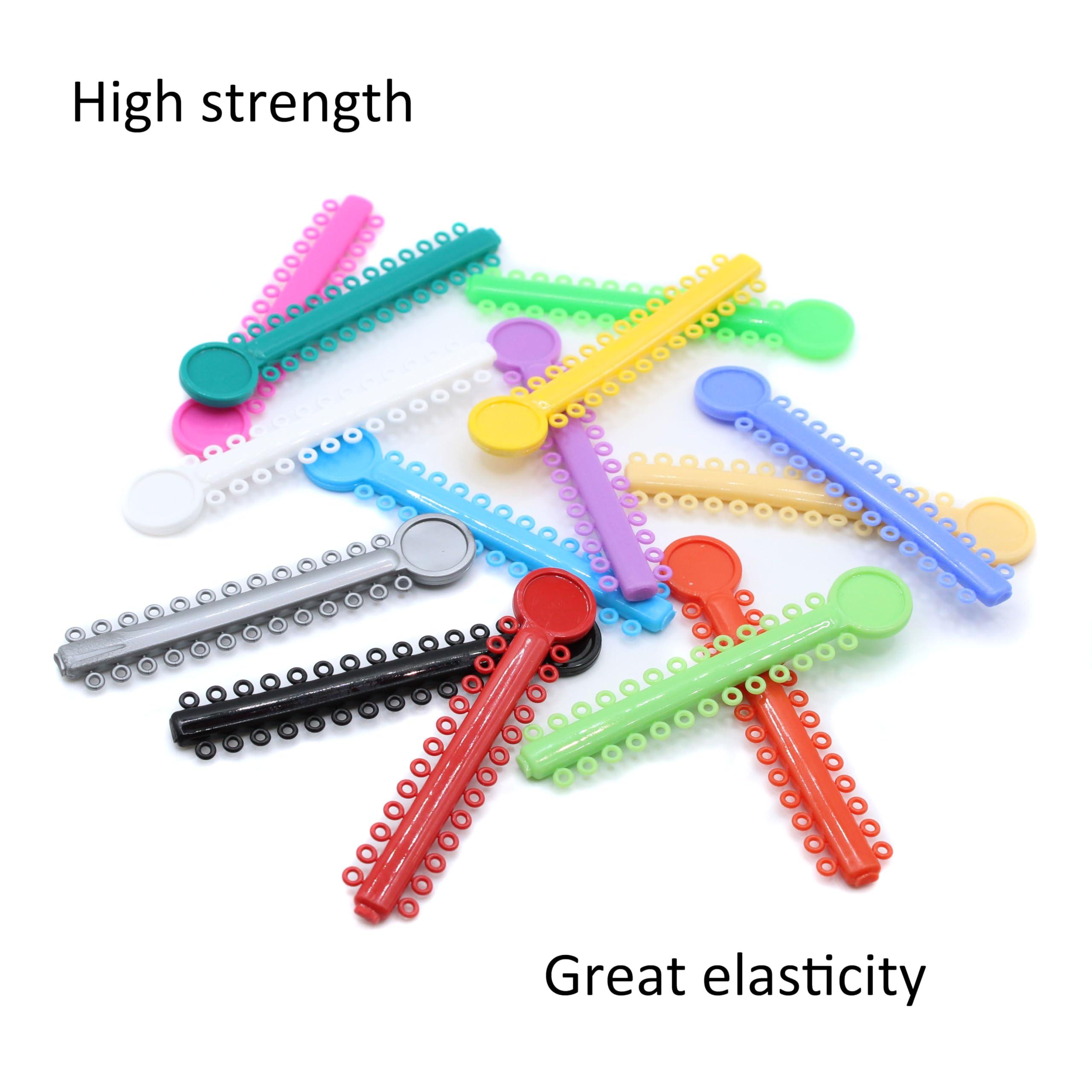 Generic 1040 O-Rings - Orthodontic Elastomeric Ligature Ties for Braces. Elastic O-Ring Rubber Bands for Orthodontic Brackets. (Clear)
