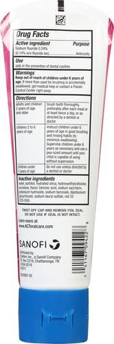 ACT ACT Kids Anticavity Fluoride Toothpaste 4.6 oz. Bubble Gum Blowout (Pack of 2)