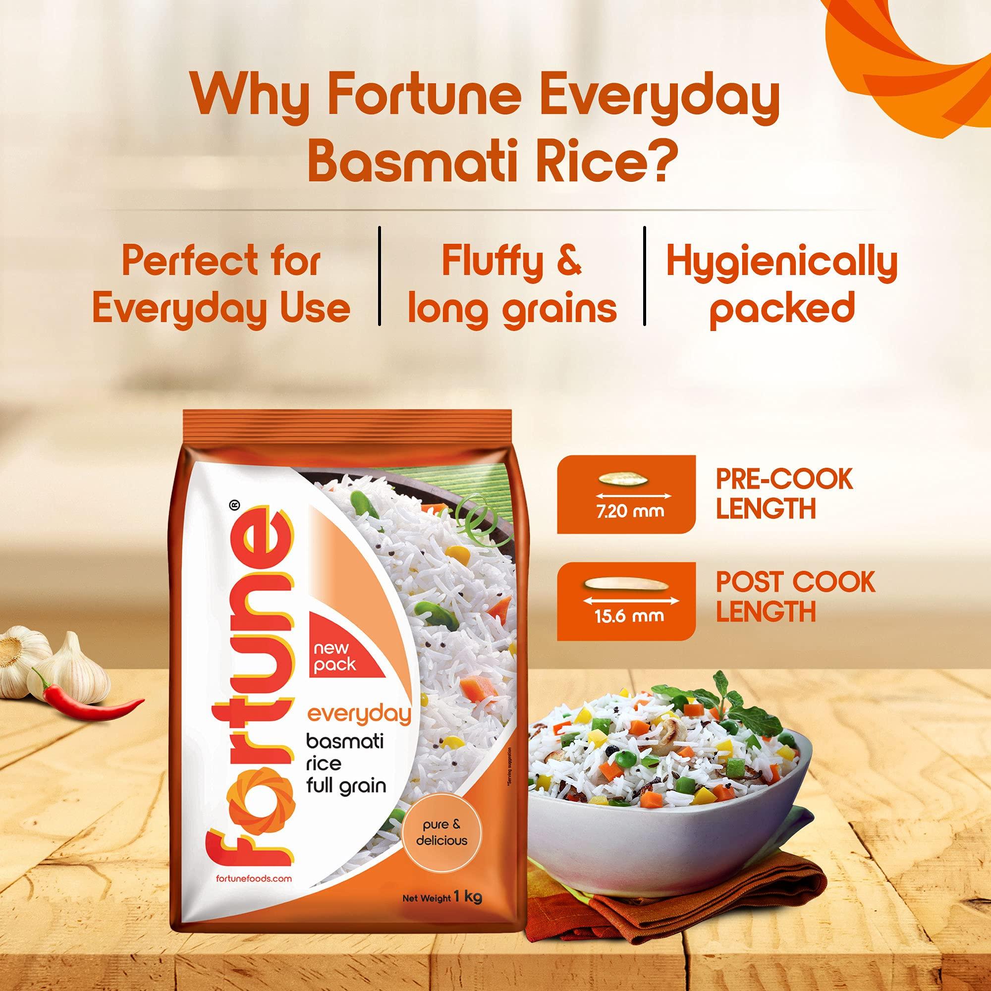 FORTUNE Fortune Everyday Basmati Rice, 1kg