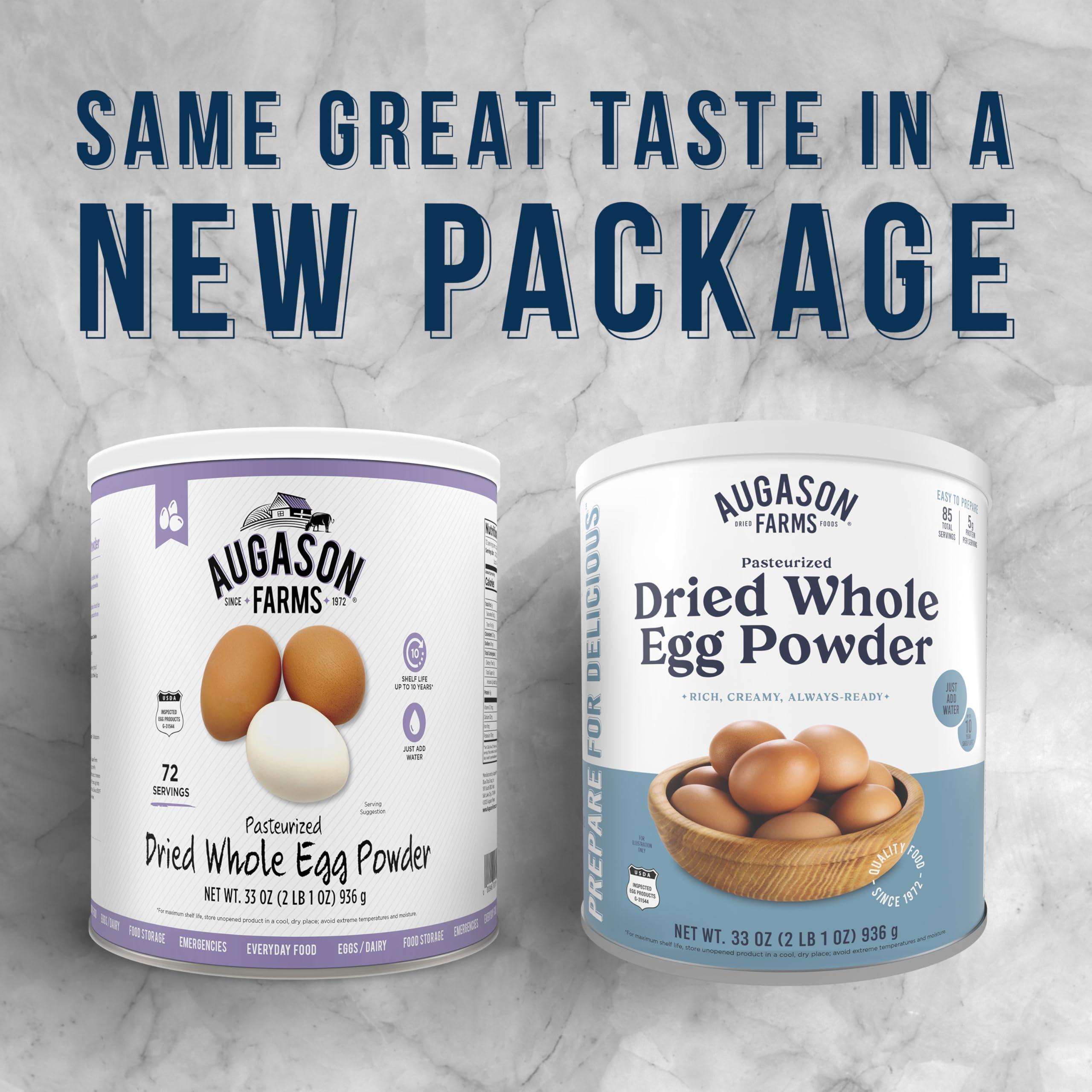 Augason Farms Augason Farms Pasteurized Dried Whole Egg Powder Can, Real Eggs, Emergency Food Supply, Everyday Meals, 85 Servings