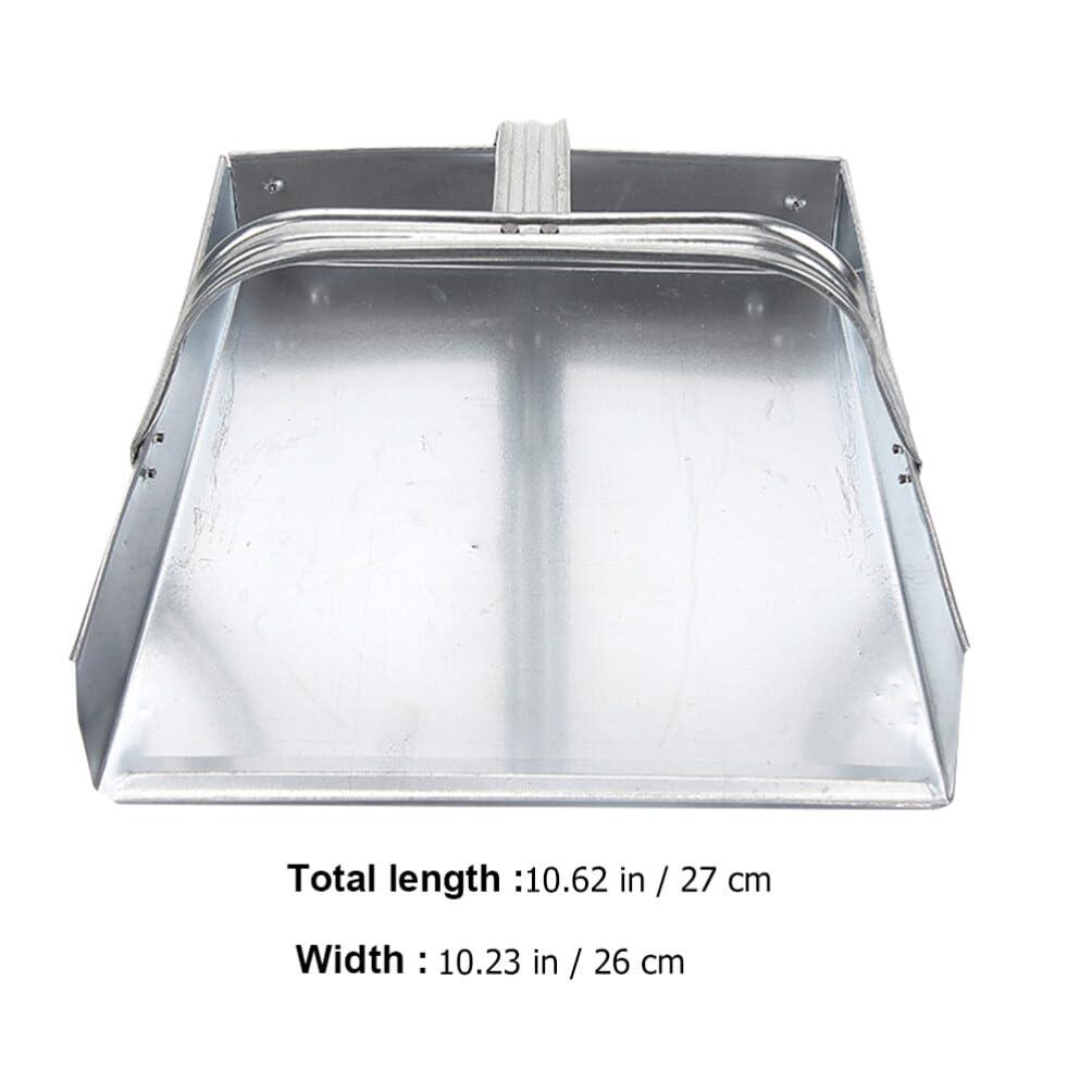 Cabilock Cabilock Dustpan Stainless Steel Dust Pan Household Kitchen Cleaning Garbage Shovel for Home Kitchen Room Office Lobby Indoor Floor Cleaning Silver