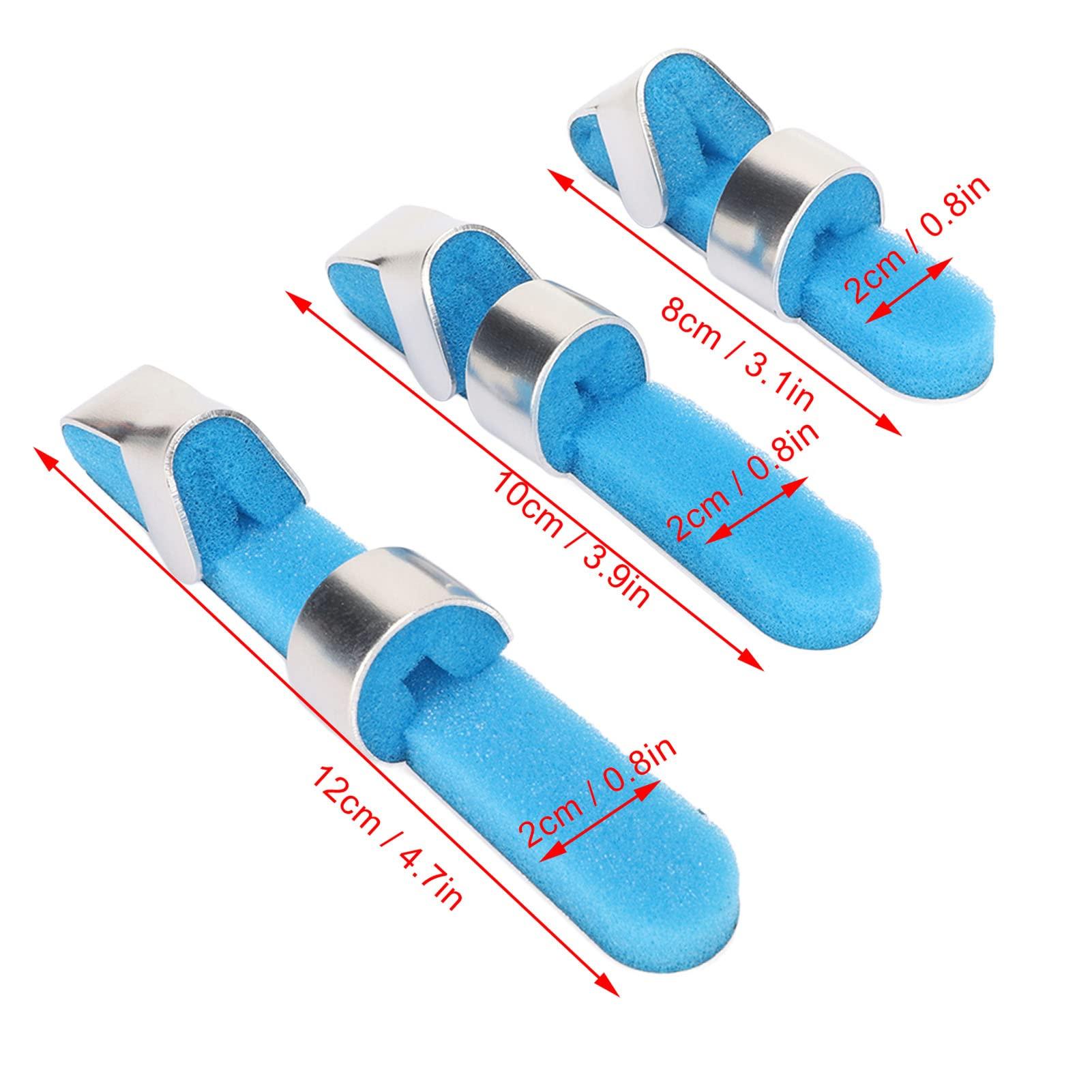 Srliya 3pcs Aluminum Finger Splint, Metal Finger Support Brace for Broken Fingers Straightening Arthritis