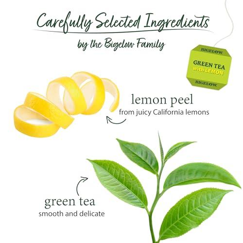 Bigelow Tea Bigelow Tea Green Tea with Lemon, Caffeinated Tea with Green Tea and Lemon, 20 Count Box (Pack of 6), 120 Total Tea Bags