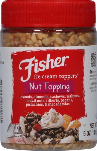 Fisher Fisher Nut Topping, Mixed Nut Variety, 5-Ounce Can