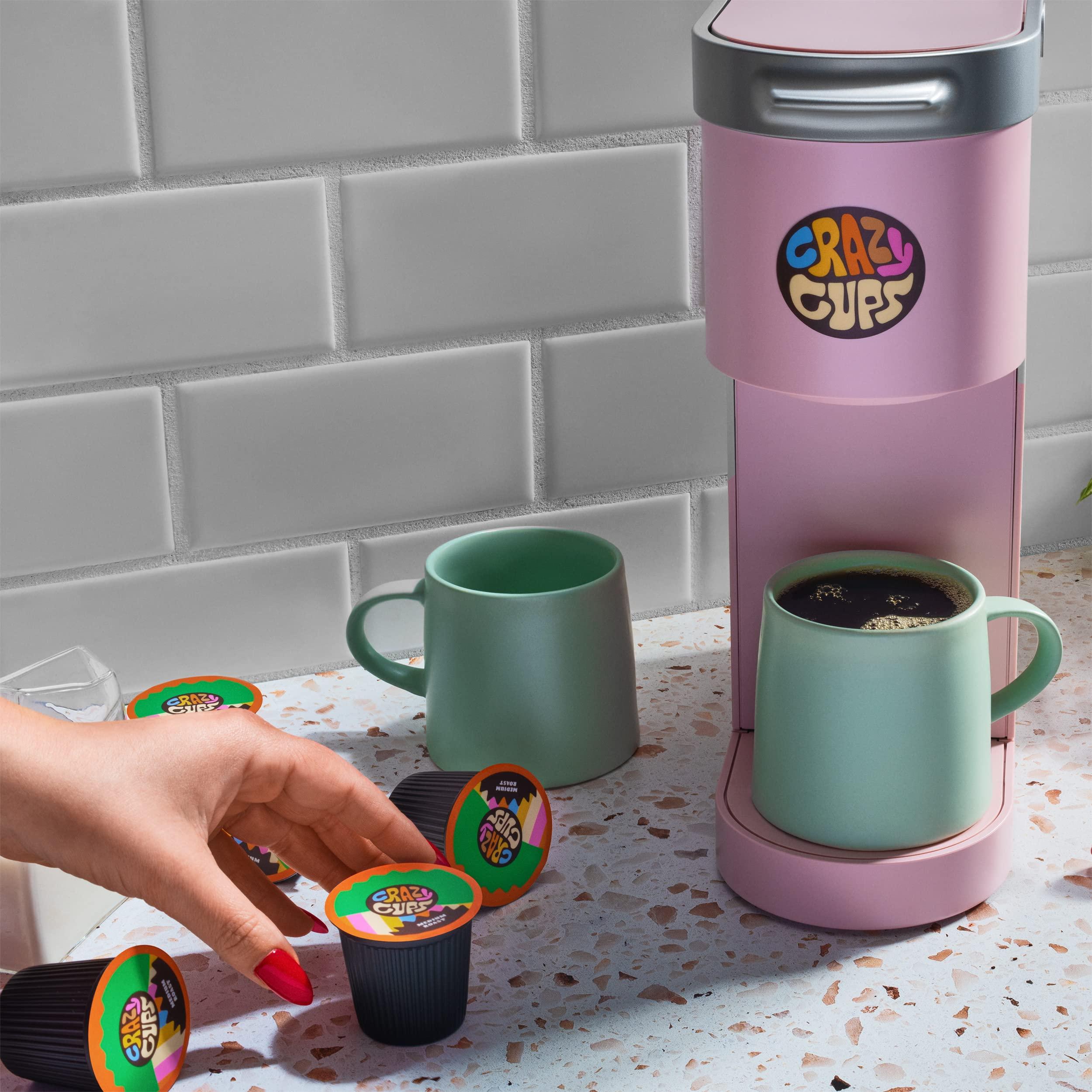 Crazy Cups Crazy Cups Flavored Coffee Pods, Peppermint Chocolate Mocha Coffee, Single Serve Coffee for Keurig K-Cups Machines, Hot or Iced Coffee, Medium Roast Coffee in Recyclable Pods, 80 Count Value Pack(Pack of 1)