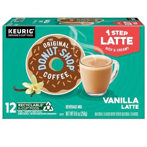 The Original Donut Shop The Original Donut Shop Vanilla Latte, Single Serve Coffee K-Cup Pod, Flavored Coffee, 60 Count (6 Packs of 10)