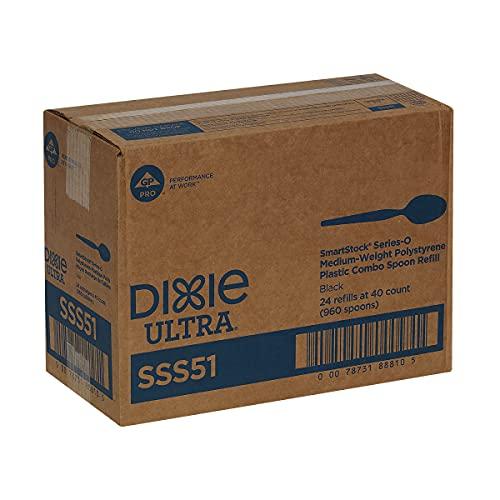 Dixie Dixie Sss51 Spoon Refill, For Smartstock Dispenser, 960/Ct, Black