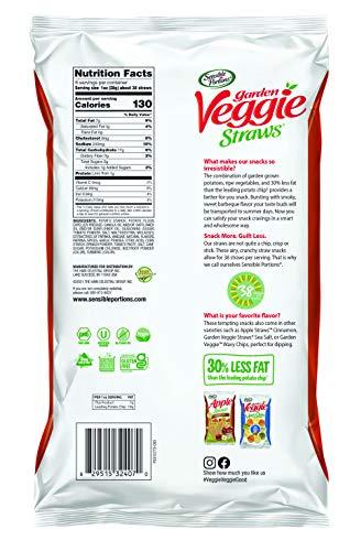 Sensible Portions Sensible Portions Garden Veggie Straws, BBQ, 6 Oz (Pack of 4)