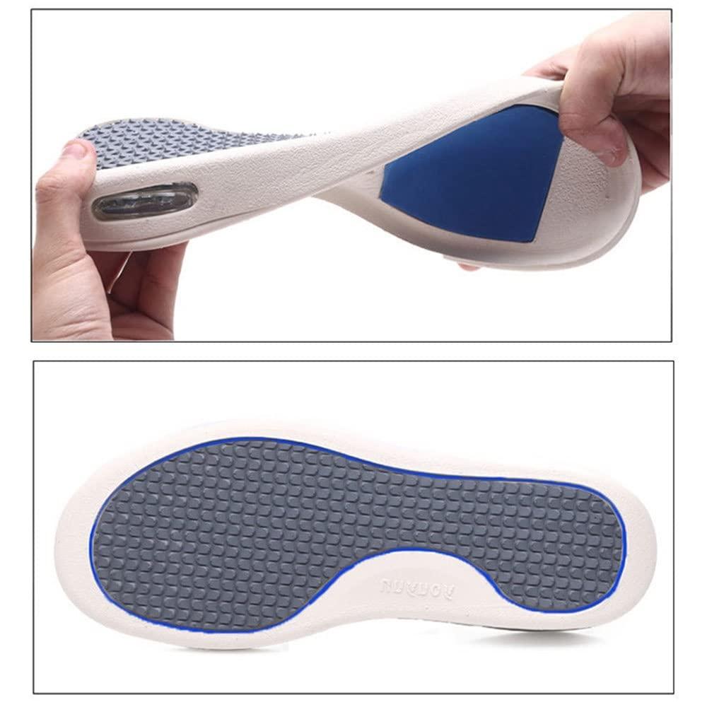 Wygwlg Women\'s Edema Diabetic Shoes, Width X-Wide Casual Shoes for Women Swollen Feet Adjustable Walking Shoes Non-Slip Fattening and Widening (Color : Black, Foot Length : 5.5)